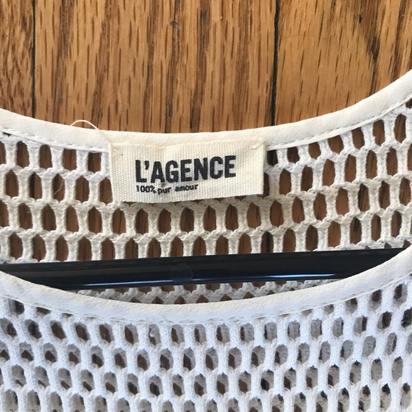 L’Agence Colorblock Mesh Shift Dress Sz 4 - Picture 3 of 7